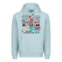 Blue Mist i am proud of all that i am Premium Hoodie - Artiststas