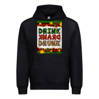 Black Christmas Drink Drank Drunk Urban Hoodie - Artiststas