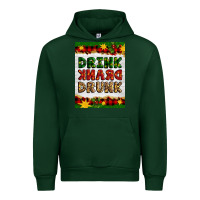 Forest Green Christmas Drink Drank Drunk Urban Hoodie - Artiststas