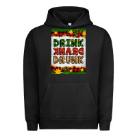 Pigment Black Christmas Drink Drank Drunk Urban Hoodie - Artiststas