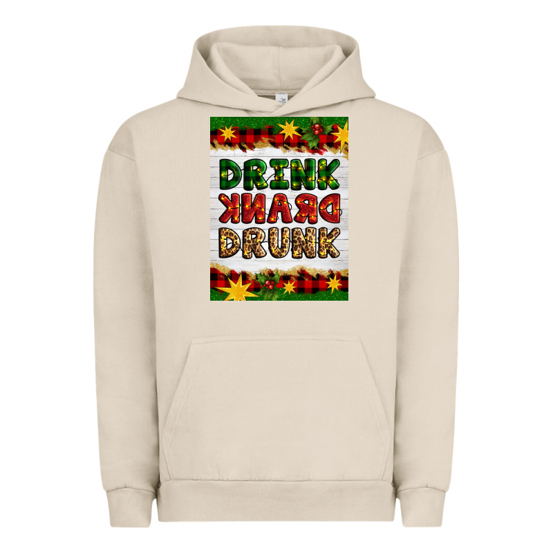 Christmas Drink Drank Drunk Urban Hoodie by Artiststas | Teevron