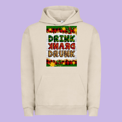 Christmas Drink Drank Drunk Urban Hoodie Designed By Artiststas
