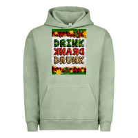 Pigment Oil Green Christmas Drink Drank Drunk Urban Hoodie - Artiststas