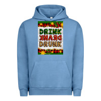 Pigment Pebble Blue Christmas Drink Drank Drunk Urban Hoodie - Artiststas