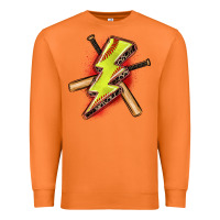 Carrot softball lightning bolt Premium Sweatshirt - Zillion Design Studio