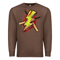 Chestnut softball lightning bolt Premium Sweatshirt - Zillion Design Studio