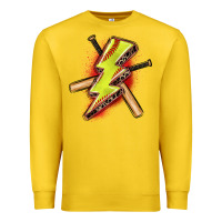 Lemon softball lightning bolt Premium Sweatshirt - Zillion Design Studio