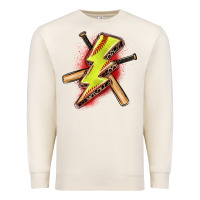 Sandshell softball lightning bolt Premium Sweatshirt - Zillion Design Studio