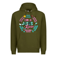 Army Green i'm a jesus lovin' Premium Hoodie - Artiststas