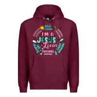 Burgundy i'm a jesus lovin' Premium Hoodie - Artiststas