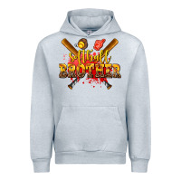 Heather Grey softball brother Urban Hoodie - AdoDesignShop