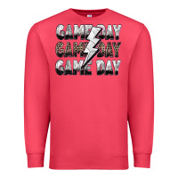 Cardinal game day game day volleyball lightning bolt Premium Sweatshirt - Zillion Design Studio