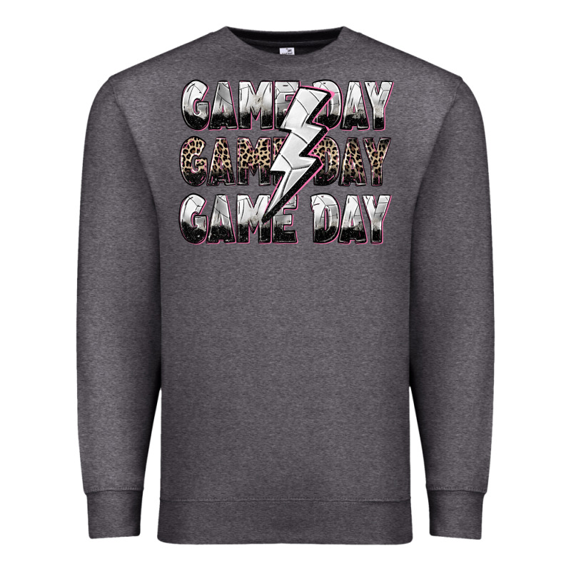 Game Day Game Day Volleyball Lightning Bolt Premium Sweatshirt by Zillion Design Studio | Teevron