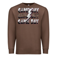 Chestnut game day game day volleyball lightning bolt Premium Sweatshirt - Zillion Design Studio