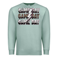 Seafoam game day game day volleyball lightning bolt Premium Sweatshirt - Zillion Design Studio