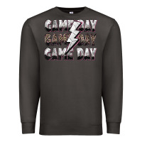 Smoke game day game day volleyball lightning bolt Premium Sweatshirt - Zillion Design Studio