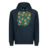 Navy christmas gingerbread cookies patch Premium Hoodie - BundleAndBundleShop