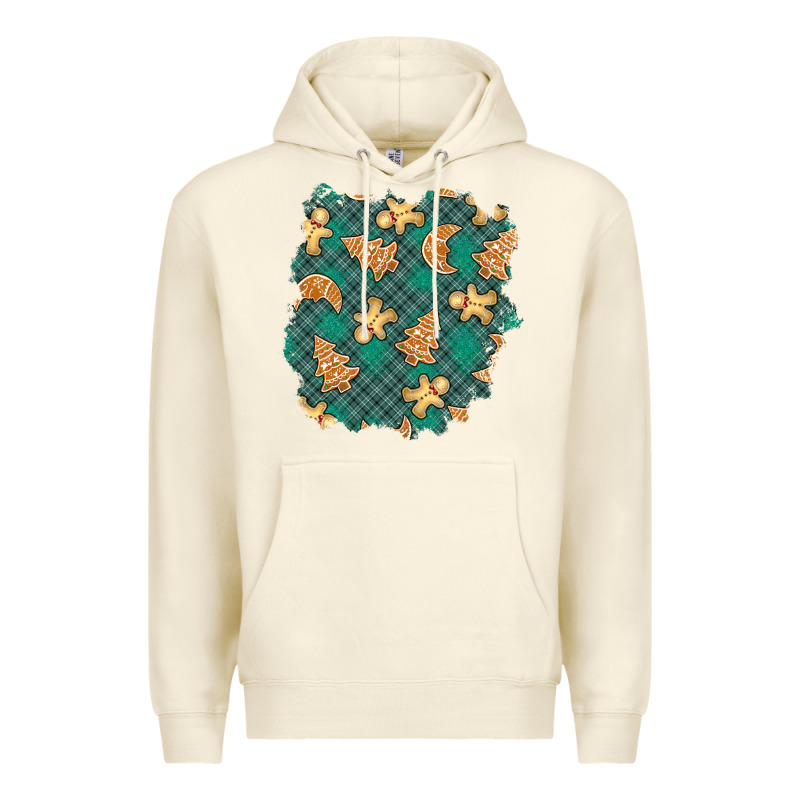 Christmas Gingerbread Cookies Patch Premium Hoodie by BundleAndBundleShop | Teevron