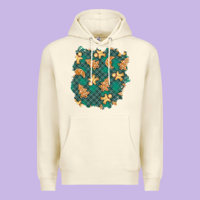 Christmas Gingerbread Cookies Patch Premium Hoodie Designed By Bundleandbundleshop
