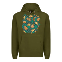 Army Green christmas gingerbread cookies patch Premium Hoodie - BundleAndBundleShop