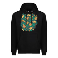 Black christmas gingerbread cookies patch Premium Hoodie - BundleAndBundleShop