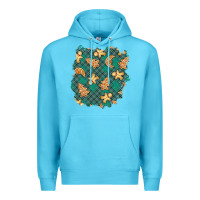 Ocean Blue christmas gingerbread cookies patch Premium Hoodie - BundleAndBundleShop
