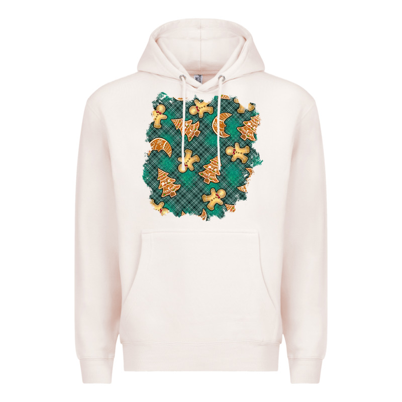 Christmas Gingerbread Cookies Patch Premium Hoodie by BundleAndBundleShop | Teevron