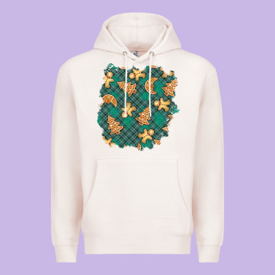 Christmas Gingerbread Cookies Patch Premium Hoodie Designed By Bundleandbundleshop