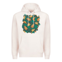 Pale Pink christmas gingerbread cookies patch Premium Hoodie - BundleAndBundleShop