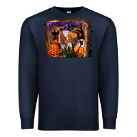 Navy longhorn cow halloween Premium Sweatshirt - RanaPortraitStore