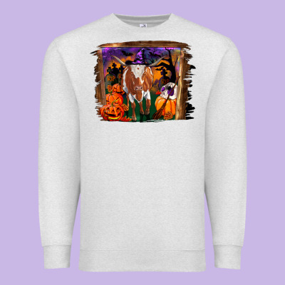 Premium Sweatshirt longhorn cow halloween