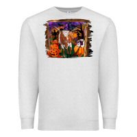 Oatmeal Heather longhorn cow halloween Premium Sweatshirt - RanaPortraitStore