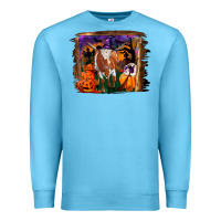 Ocean Blue longhorn cow halloween Premium Sweatshirt - RanaPortraitStore