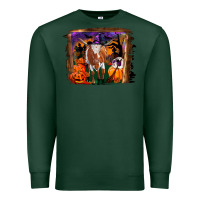 Sports Green longhorn cow halloween Premium Sweatshirt - RanaPortraitStore