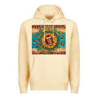 Pina Colada football leopard turquoise sunflower Premium Hoodie - JahusDesignShop