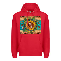 Red football leopard turquoise sunflower Premium Hoodie - JahusDesignShop