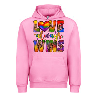 Fuchsia Pink love always wins Urban Hoodie - JahusDesignShop