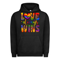 Pigment Black love always wins Urban Hoodie - JahusDesignShop