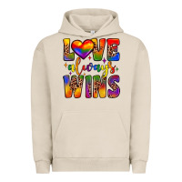 Pigment French Oak love always wins Urban Hoodie - JahusDesignShop