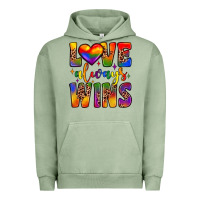 Pigment Oil Green love always wins Urban Hoodie - JahusDesignShop