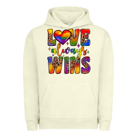 Pigment Pistachio love always wins Urban Hoodie - JahusDesignShop