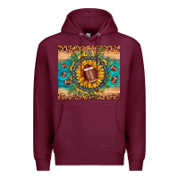 Burgundy football leopard turquoise sunflower Premium Hoodie - JahusDesignShop