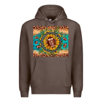 Coffee football leopard turquoise sunflower Premium Hoodie - JahusDesignShop
