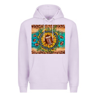 Lilac football leopard turquoise sunflower Premium Hoodie - JahusDesignShop