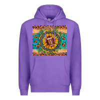 Purple football leopard turquoise sunflower Premium Hoodie - JahusDesignShop