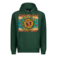 Sports Green football leopard turquoise sunflower Premium Hoodie - JahusDesignShop