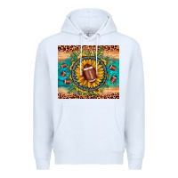 White football leopard turquoise sunflower Premium Hoodie - JahusDesignShop