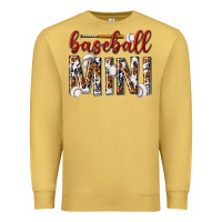 Antique Gold baseball mini with leopard Premium Sweatshirt - texasbilliewilder