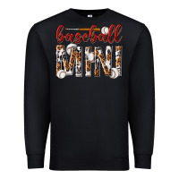 Black baseball mini with leopard Premium Sweatshirt - texasbilliewilder
