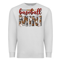 Dove Grey baseball mini with leopard Premium Sweatshirt - texasbilliewilder
